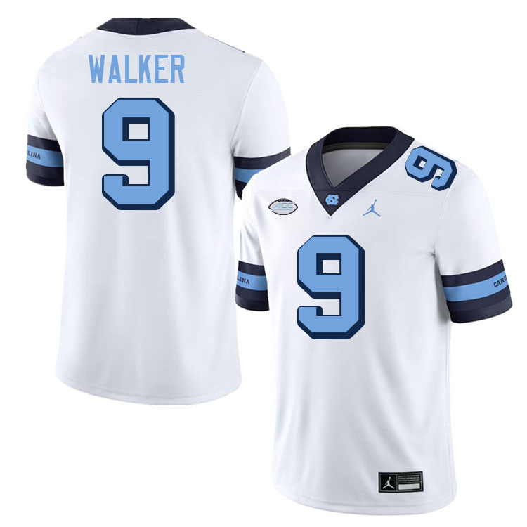 #9 Devontez Walker North Carolina Tar Heels Jerseys,Apparels,Uniforms Stitched-Alternate White